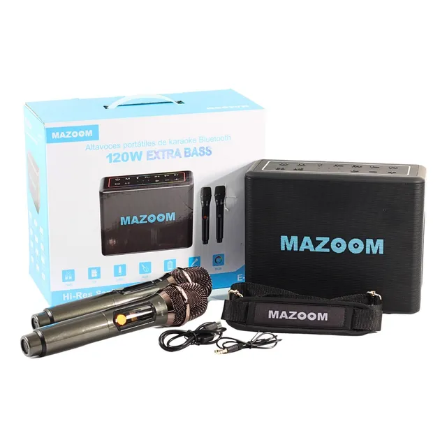 Mazoom E-917 Bocina Con Microfono Inalambrico 120w 12000mah