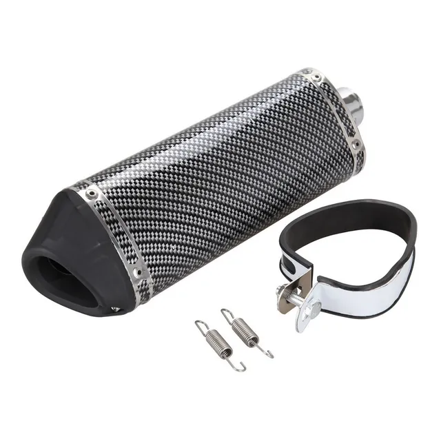 Tubo De Escape Moto Universal Fibra Carbono Tx Loncin Tienda