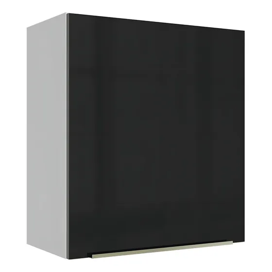 Alacena Gabinete Superior Cocina Madesa Lux 60cm Color Blanco/Negro