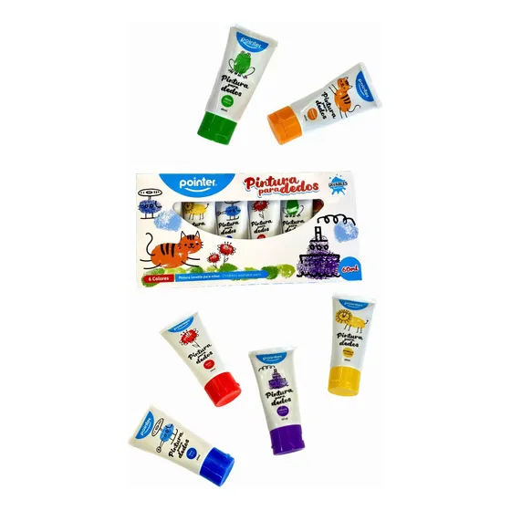 Set De Pintadedos Pointer (6 Colores) 