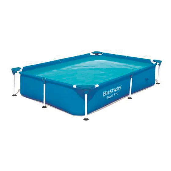 Pileta estructural rectangular Bestway 10472 con capacidad de 500 litros 1.10x1.50 m