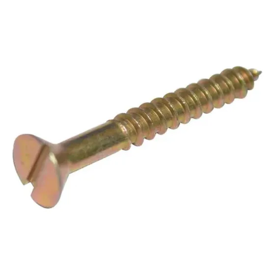 Tornillo Cabeza Plana 1 1/2  X 10bwg Zincado 50 Unidades