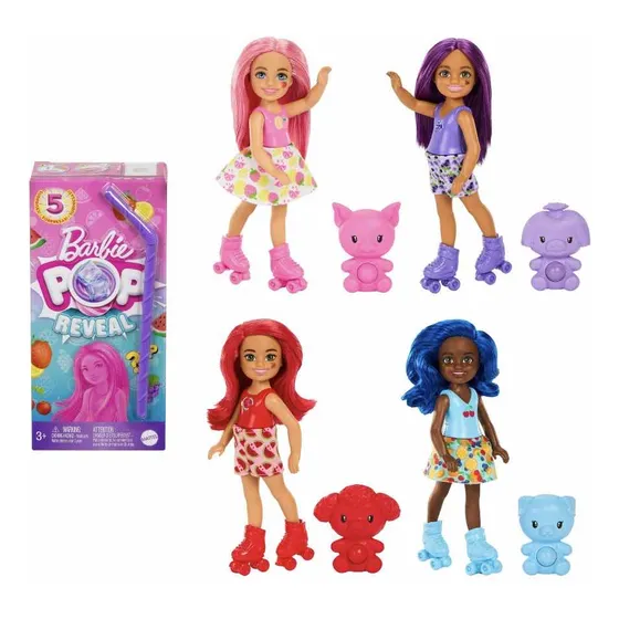 Muñeca Barbie Pop Reveal Chelsea 5 Sorpresas Y Mascota