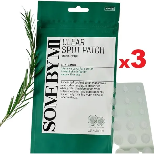 3 Sobres 18 Parches Antiacné Clear Spot Patch 18 Pzs