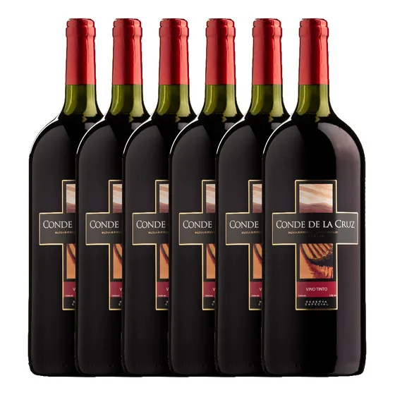 Vino Conde De La Cruz Tinto 1500ml X 6 Unidades