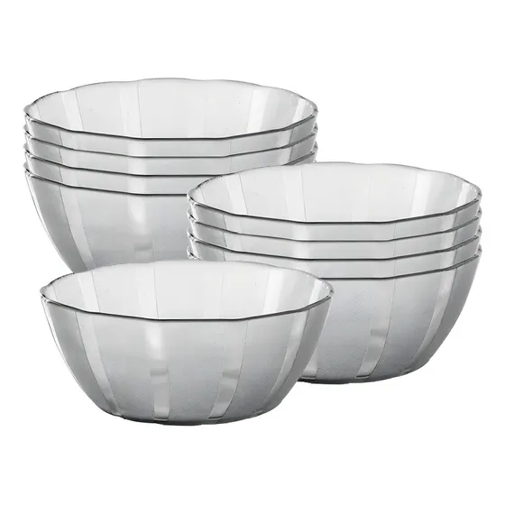Set X12 Compoteras Bowl Vidrio Galaxia Rigolleau Frutas Postre
