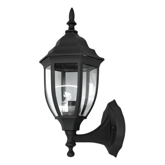 Farol Ext. Colonial 6 Caras Negro E-27 60w 220v Stanford