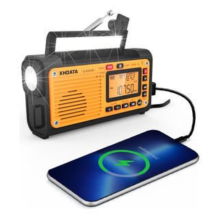 Rádio De Emergência Portátil Xhdata D-608 Fm/sw/mw/noaa Rádio De Emergência Portátil Xhdata D-608 Fm/sw/mw/noaa