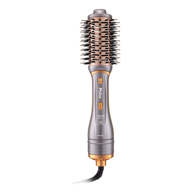 Escova Secadora Philco Pes19sg 3 Acessórios 1300w Bivolt Cor Prata 110v/220v Escova Secadora Philco Pes19sg 3 Acessórios 1300w Bivolt Cor Prata 110v/220v