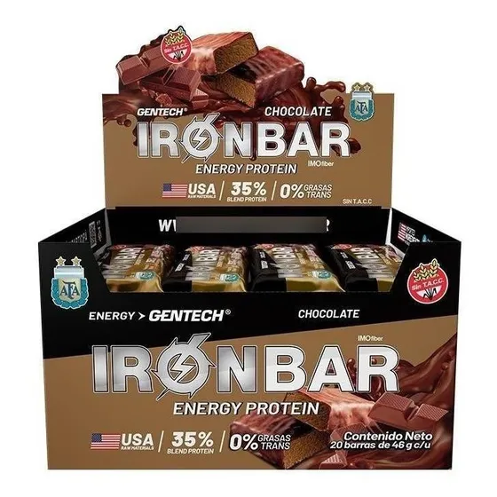 Suplemento en barra Gentech Proteína sabor chocolate x 46g