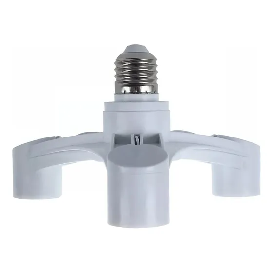 Adaptador Socket De Luz 3 En 1 Para Focos E27