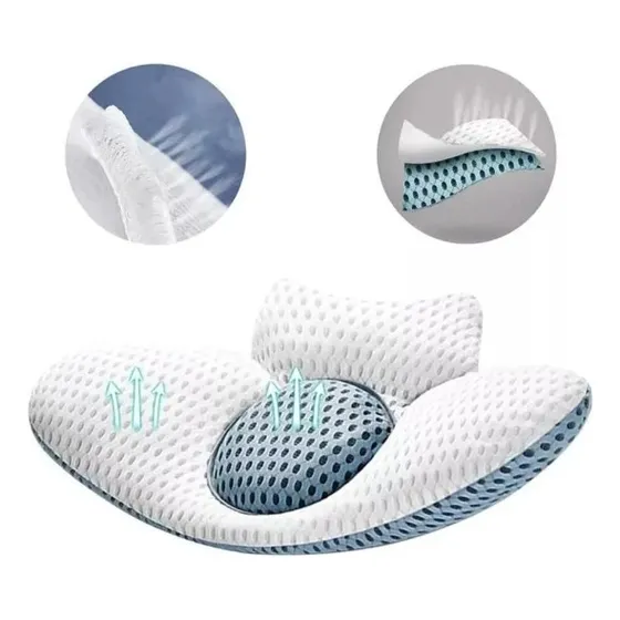 Almohada Apoyo Lumbar Dormir Cojín Alivio Dolor Ergonómico