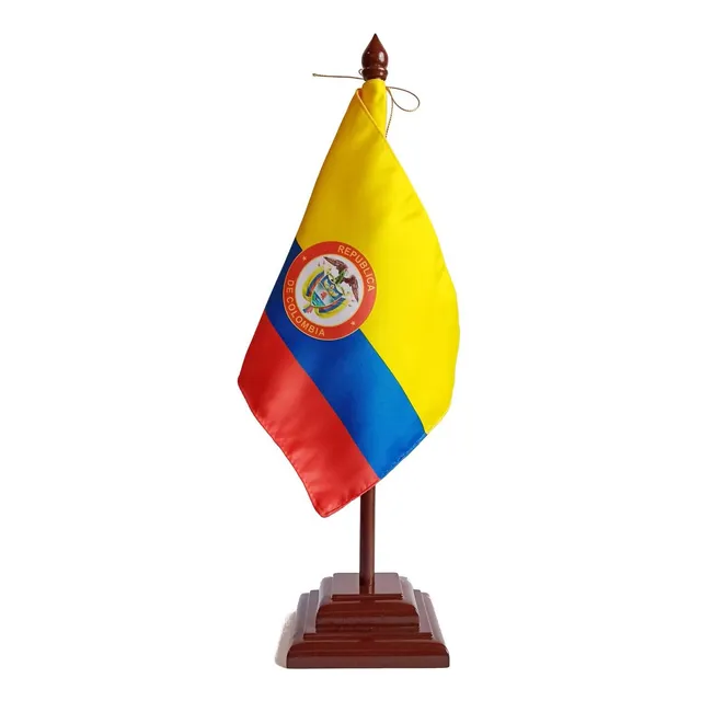1 Bandera De Mesa-escritorio Colombia, Paises/ciudades
