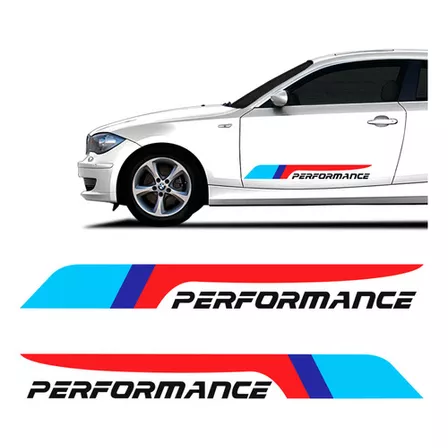 Faixas Performance Bmw Flecha Adesivos Lateral Preto