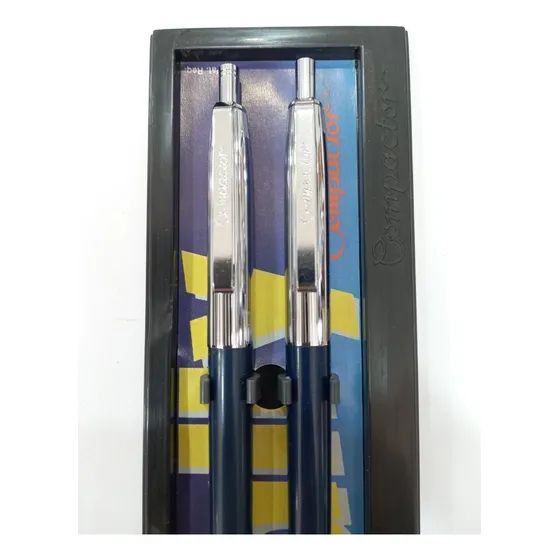 Conjunto Compactor Lapiseira E Esferográfica Anos 80 (nova)