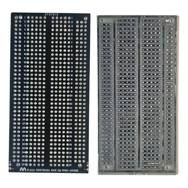 Placa Perforada Tipo Protoboard 549 Puntos Estañados 5x10cm