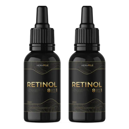 2 Frascos Retinol 8em1 Promoção Vitamina K2 Pele Original