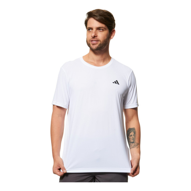 Camiseta adidas Own The Run 3 Listras Masculina Camiseta adidas Own The Run 3 Listras Masculina