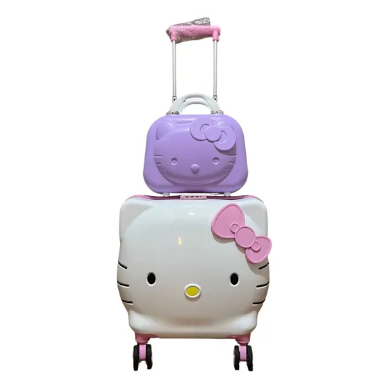 Maleta De Viaje Hello Kitty + Neceser De Regalo