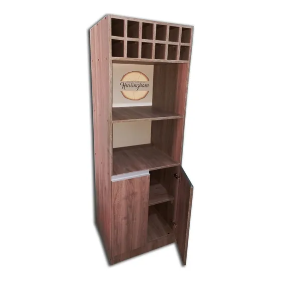 Despensero, Organizador De Cocina, 18 Mm, Báltico 1.83x60x57 Marrón Oscuro