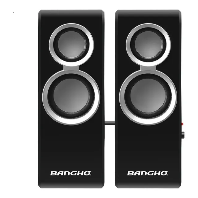 Parlantes Multimedia Banghó Usb 2.0 Pc / Notebook Fm-s2016e Color Negro