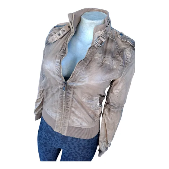Chaqueta Para Mujer Talla S Imitacion Cuero