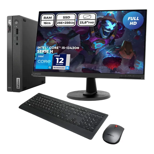 Computador Thinkcentre I5 13420h Ram 16gb Ssd 256 + 256gb