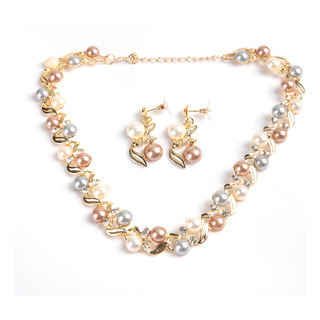 Conjuntos De Joyas Para Mujer, Collar Y Pendientes De Perlas Conjuntos De Joyas Para Mujer, Collar Y Pendientes De Perlas