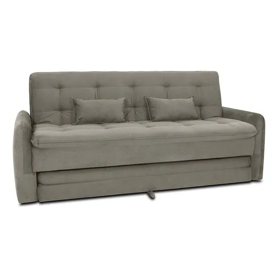 Sofá Cama Madalena 200cm Linho Castor Matrix
