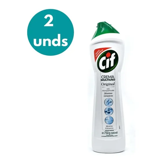 Limpiador Crema Multiuso X 2 Unds 500 Ml