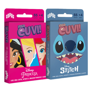 Kit Jogos Cartas Eu Vi Stitch E Princesas Kids Disney Copag Kit Jogos Cartas Eu Vi Stitch E Princesas Kids Disney Copag