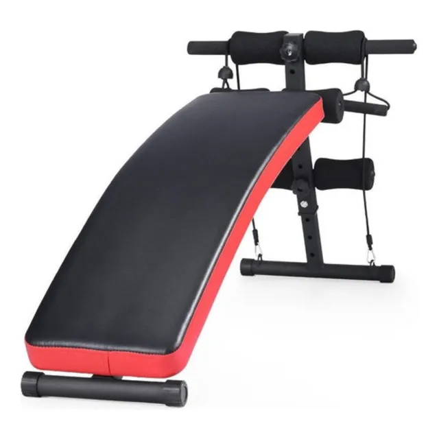 Banco De Abdominales 103001,ultrashopuy ,color Nero/rojo
