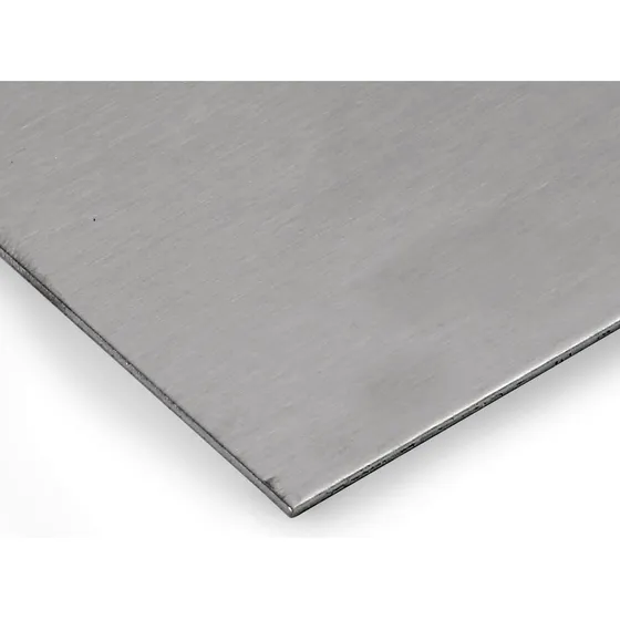 Chapa Lamina Acero Inoxidable 1000 X 2000 X 0,5 Mm Esmerilada 430 Con Vinil 1 X 2 Mts 0.5 Mm Espesor