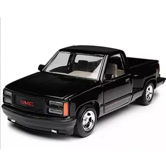 1/24 Gmc Sierra 1992 Motormax Color Negro