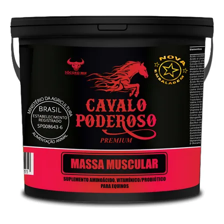 Creatina Tonnus Vaquejada Cavalo Poderoso Massa Muscular 1k