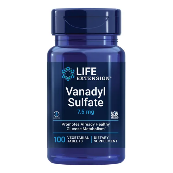 Sulfato De Vanadilo Supplement Life Extension 7,5 Mg, 100 Co