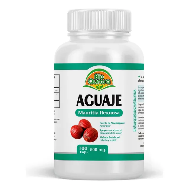 Aguaje Natural 100 Caps. X 500mg  Suplemento Mujer