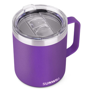 Caneca De Café Isolada Sunwill Com Alça, 14 Onças De Aço Ino Caneca De Café Isolada Sunwill Com Alça, 14 Onças De Aço Ino