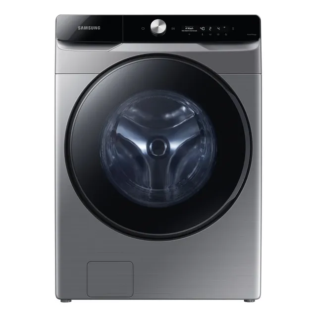 Lavasecadora automática Samsung inverter hasta 22kg color platinum inox
