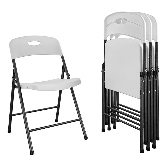Coscoproducts Cosco Solid Resin Silla Plegable, (pack De 4),