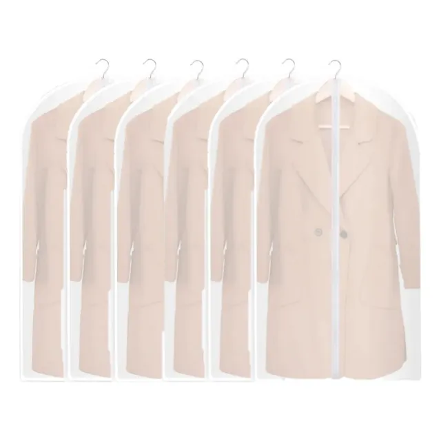 Kit X6 Portatrajes Forro Cubre Vestidos Trajes Protector 