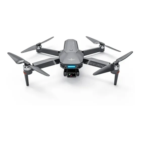 Drone Kf101 Max - 3 eixos, alcance de 3 km, 1 bateria e estojo