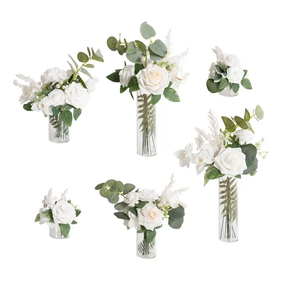 Ling's Moment Centro Mesa Boda Florero Brote Para Ceremonia