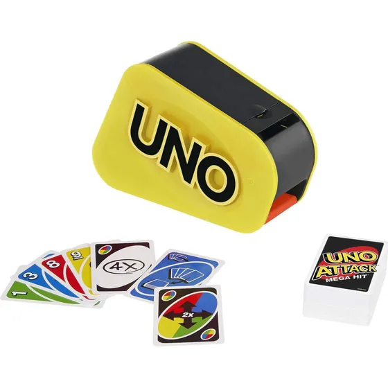 Juego De Cartas Uno Attack Mega Hit Para Niños, Adultos Y Y