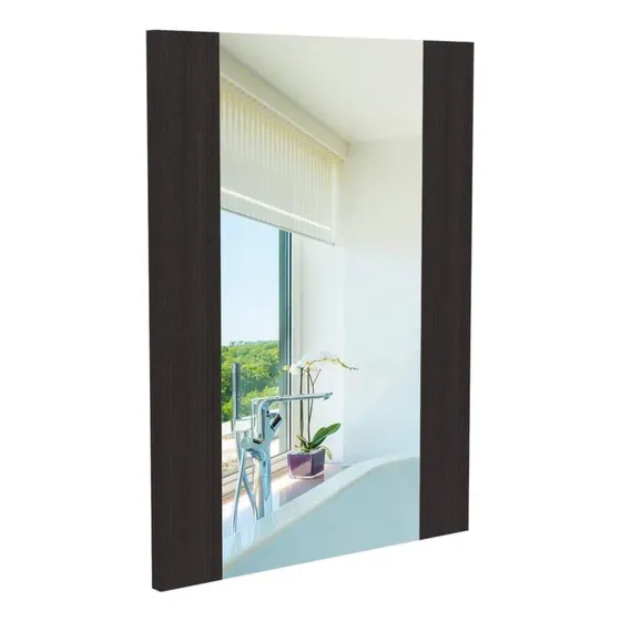      Espejo Flotante Madrid Suez, Wengue Y Negro