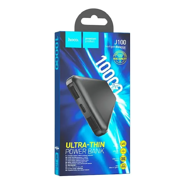 Power Bank Hoco J100 10.5w 10000mah Portatil Negro