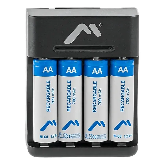 Cargador Con Pilas Recargables Aa Doble A 1.2 Aparatos