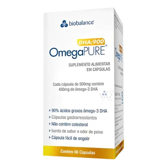 Ômega Pure - Ômega 3 Dha 900 - 60 Cápsulas - Biobalance