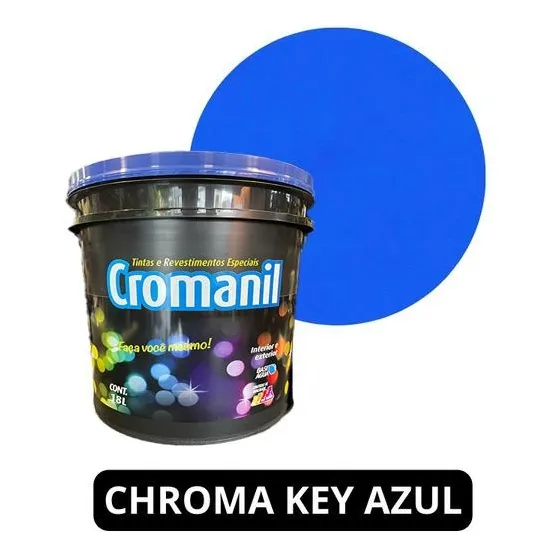 Chroma Key Azul Tinta Digital - Balde 18 L - Cromanil