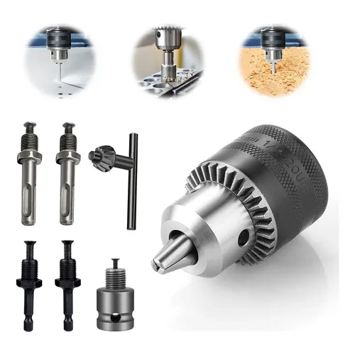 Mandril Leve 13mm Com Chave Rosca 1/2 20unf Compatível Com